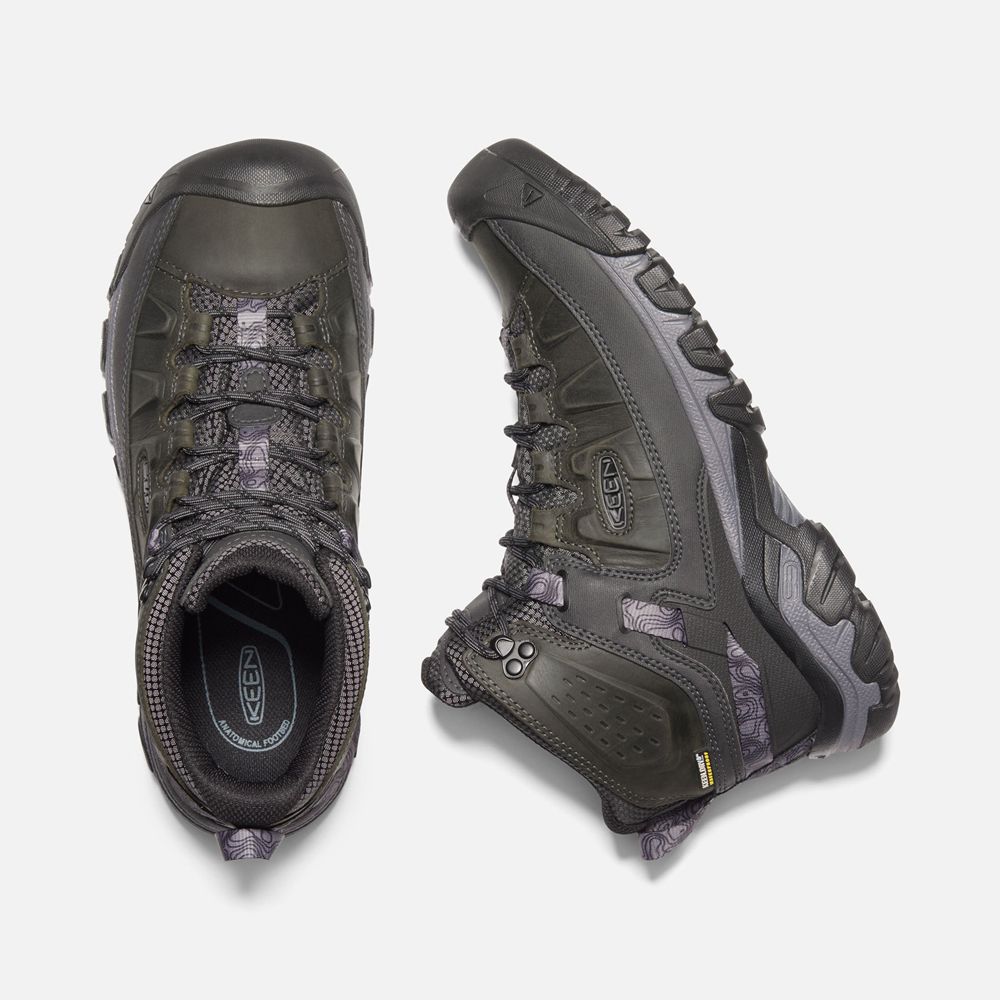 Keen Outdoor Bot Erkek Siyah - Targhee Iii Waterproof Mid - Türkiye WUXL97832